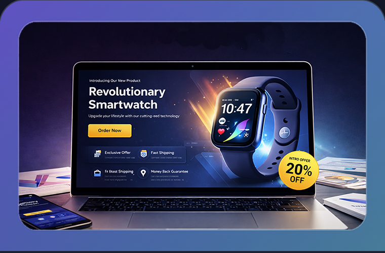 Launch Landing Page preview